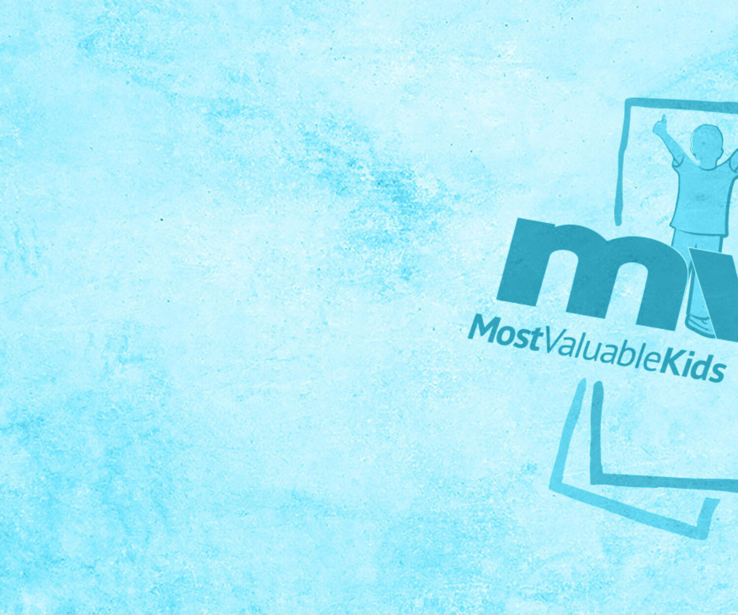MVK Logo on blue background